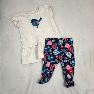 Gymboree Kids Matching Set - Cream, Red, Multicolor